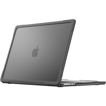 Mobigear Shockproof Pro MacBook Air 15 palců (2023-2026) Pevný skořepinový kryt na MacBook - Černá - Model A2941 / A3114 / A3241 / A3448