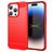 Mobigear Brushed Slim iPhone 15 Pro Max Elastyczne TPU Etui plecki - Czerwony
