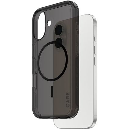 CARE by PanzerGlass Smokey iPhone 17 MagSafe Hardcase Etui plecki - Smokey Black
