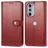 Mobigear Snap Button Motorola Edge 30 Pro Cover a libro portafoglio - Rosso