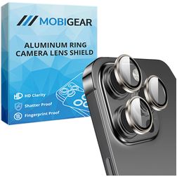 Mobigear Single iPhone 14 Pro Tempered Glass Camera Lens Protector - Case Friendly - Gold
