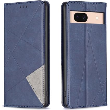 Mobigear Rhombus Slim Google Pixel 8a Funda tipo libro - Azul