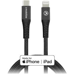 Mobilize Strong Nylon Kabel USB-C do Apple Lightning MFI 1 m - Czarny