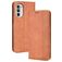 Mobigear Sensation Motorola Moto G82 Cover a libro portafoglio - Marrone