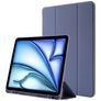 Mobigear Tri-Fold Gel iPad Air 11 pulgadas (2024) TPU / Cuero sintético Funda tipo libro + Portalápices - Morado