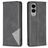 Mobigear Rhombus Slim Samsung Galaxy S25 Edge Lompakkokotelo - Musta