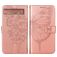 Mobigear Butterfly Google Pixel 7a Wallet case - Rose Gold