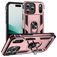 Mobigear Armor Ring iPhone 17 Pro Hard Case Back cover Shockproof with Ring Holder - Rose Gold