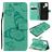 Mobigear Butterfly Samsung Galaxy A21s Wallet case - Turquoise