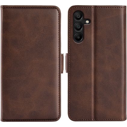 Mobigear Slim Magnet Samsung Galaxy M15 Funda tipo libro Cartera - Marrón