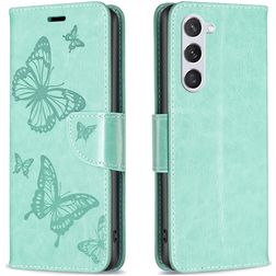 Mobigear Butterfly Samsung Galaxy S24 Lompakkokotelo + Setelitasku - Vihreä