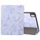 Mobigear Tri-Fold Marble iPad 11 (2025) Pungetui + Stylus-holder - Lilla