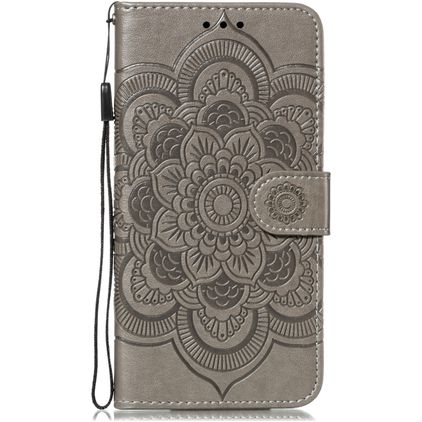 Mobigear Mandala iPhone 11 Wallet case - Grey