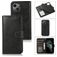 Mobigear Wallet iPhone 15 Cover a libro 2 in 1 con guscio estraibile a portafoglio - Nero