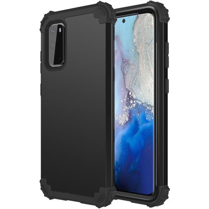 Mobigear Ultra Tough Samsung Galaxy S20 Hard Case Back cover Shockproof - Black