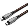 Cygnett Armoured USB-C til USB-C Kabel 1 m - Sort