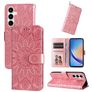 Mobigear Sunflower Samsung Galaxy A35 Funda tipo libro Cartera - Oro rosa