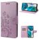 Mobigear Flowers Motorola Moto G82 Wallet case - Purple