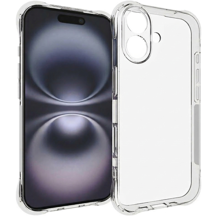 Mobigear Cushion Transparente iPhone 17 TPU flexível Capa traseira - Transparente