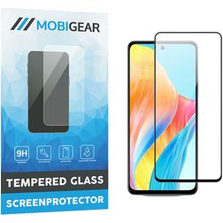 Mobigear Premium OPPO A58 4G Vidro temperado Película de ecrã - Compatível com capas - Preto