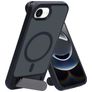 Mobiparts Hardcover iPhone 17e MagSafe Funda Plástico rígido Carcasa con soporte - Satin Black