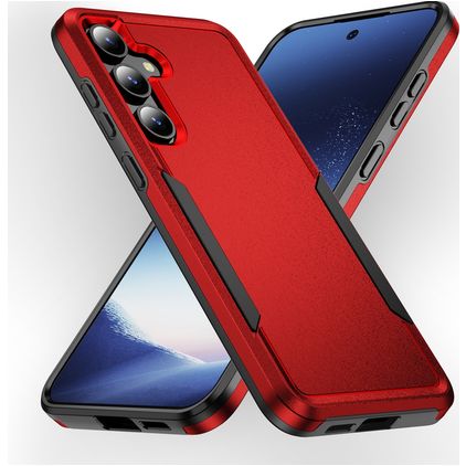 Mobigear Heavy Armor Samsung Galaxy S24 Hard Case Back cover Shockproof - Red