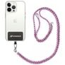 Mobigear Lanyard Cordón para móvil universal ajustable - Blanco / Azul / Magenta