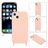 Mobigear Lanyard iPhone 14 Silicone Case with lanyard - Pink
