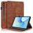 Mobigear Tree Samsung Galaxy Tab S10 FE Plus Wallet case + Stylus Holder - Brown