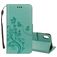 Mobigear Flowers iPhone XR Wallet case - Turquoise