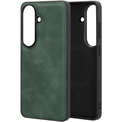 Mobiparts Classic Samsung Galaxy S26 MagSafe TPU / Poliuretano (PU) Back cover - Emerald Green