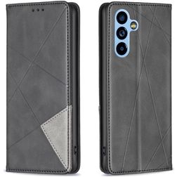 Mobigear Rhombus Slim Samsung Galaxy A54 Funda tipo libro - Negro