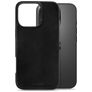 Mobilize Premium iPhone 16 Pro MagSafe Pele genuína Capa traseira - Preto