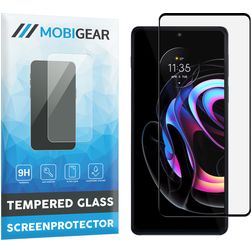 Mobigear Premium Motorola Edge 20 Pro Glas Skærmbeskytter - Case Friendly - Sort