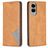 Mobigear Rhombus Slim Samsung Galaxy S25 Edge Pungetui - Cognac