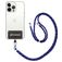 Mobigear Lanyard Universellt justerbart mobilband - Vit / Röd / Marinblå