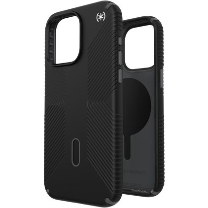 Speck Presidio2 Grip iPhone 15 Pro Max MagSafe Kova Suojakuori Iskunkestävä - Musta
