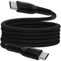 Mobiparts Magnetic Braided USB-C til USB-C Kabel 1 m - Black