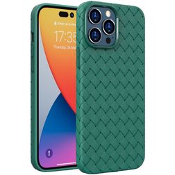 Mobigear Woven iPhone 14 Pro TPU flexible Carcasa - Verde