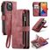 CaseMe C30 iPhone 14 Pro Funda tipo libro Cartera - Rojo