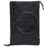 Xccess Survivor All-round Samsung Galaxy Tab S8 Plus Case Plastic / Silicone Back cover + Shoulder Strap + Stand - Black