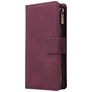 Mobigear Zipper Samsung Galaxy A41 Funda tipo libro Cartera - Rojo