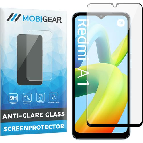 Mobigear Premium Xiaomi Redmi A1 4G Vidro temperado Película de ecrã - Compatível com capas - Preto