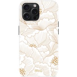 MIO iPhone 15 Pro MagSafe Fodral Hårdplast Skal - White Roses