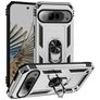 Mobigear Armor Ring Google Pixel 9 Pro XL Kova Suojakuori Iskunkestävä + Sormuspidike - Hopea