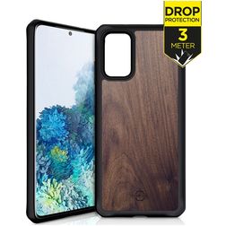 ITSKINS HybridFusion Samsung Galaxy S20 Plus Hardcase Back cover Antiurto - Dark Wood