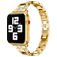 Mobigear Prague Rustfrit stål Apple Watch Urrem Sommerfuglelås - 49/46/45/44 mm - Guld
