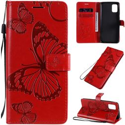 Mobigear Butterfly Samsung Galaxy A31 Funda tipo libro Cartera - Rojo