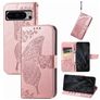 Mobigear Butterfly Google Pixel 8 Pro Wallet case - Rose Gold