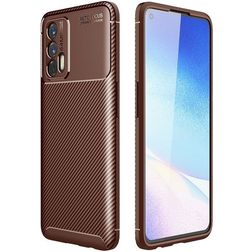 Mobigear Racing Realme GT TPU flexible Carcasa - Marrón